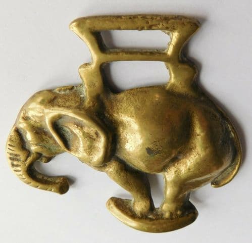 Vintage horse brass elephant animal theme